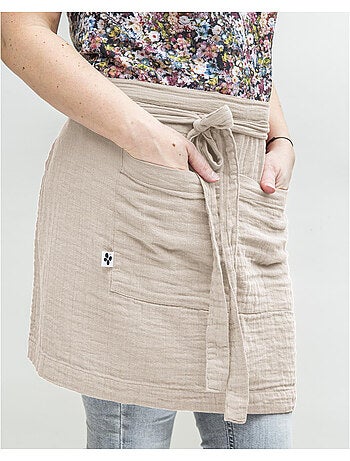 Tablier serveur – gaze de coton unie gaïa