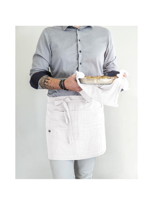 Tablier Serveur – Gaze de Coton Unie GAÏA - Kiabi