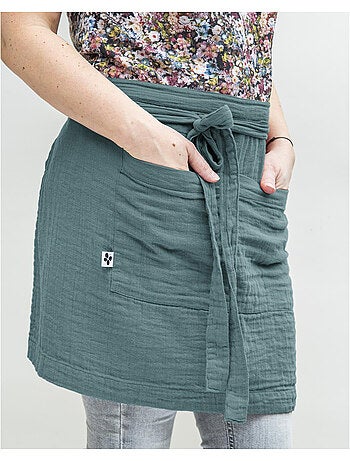 Tablier serveur – gaze de coton unie gaïa