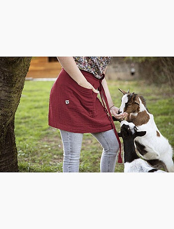 Tablier Serveur – Gaze de Coton Unie GAÏA