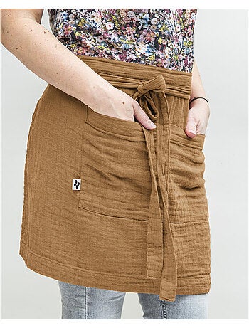 Tablier serveur – gaze de coton unie gaïa