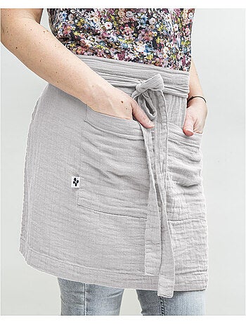 Tablier serveur – gaze de coton unie gaïa