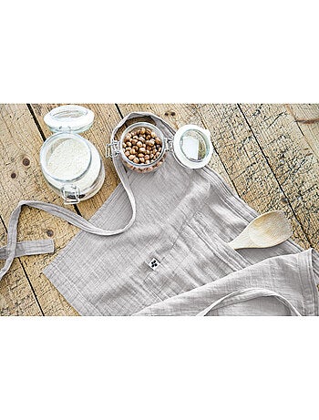 Tablier serveur – gaze de coton unie gaïa
