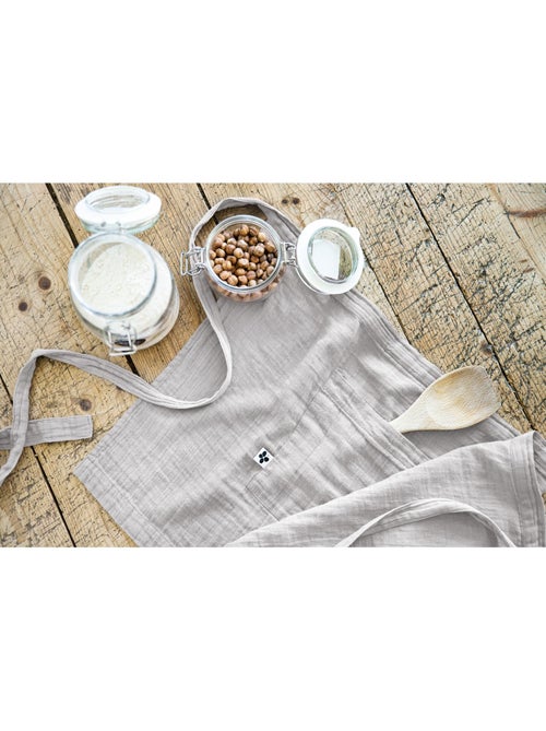 Tablier serveur – gaze de coton unie gaïa - Kiabi