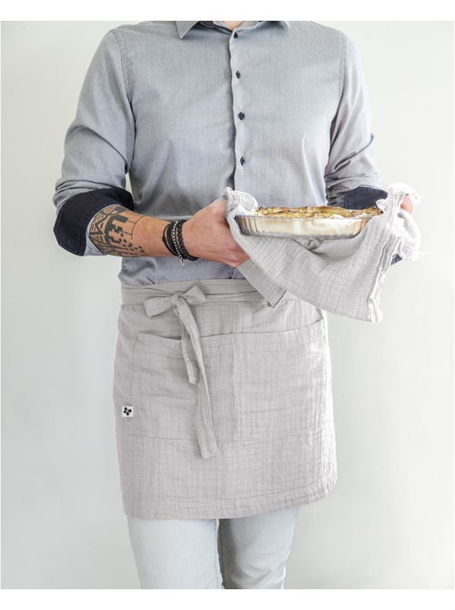 Tablier serveur – gaze de coton unie gaïa - Kiabi