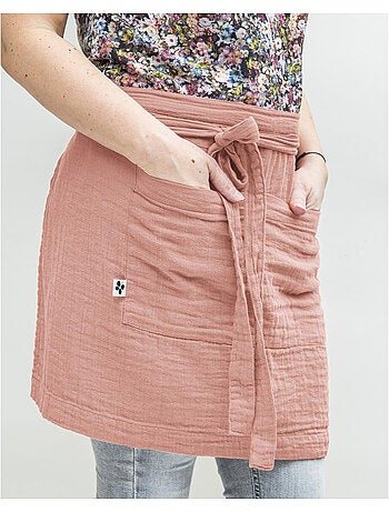 Tablier serveur – gaze de coton unie gaïa