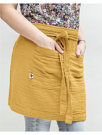 Tablier serveur – gaze de coton unie gaïa