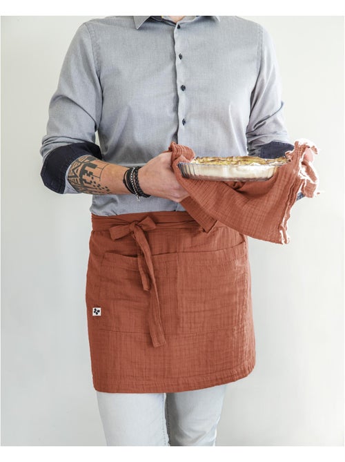 Tablier Serveur – Gaze de Coton Unie GAÏA - Kiabi