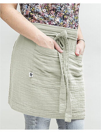 Tablier serveur – gaze de coton unie gaïa