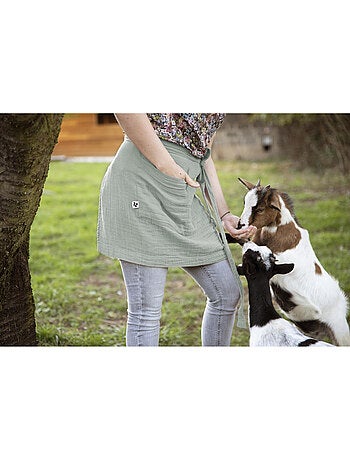 Tablier Serveur – Gaze de Coton Unie GAÏA