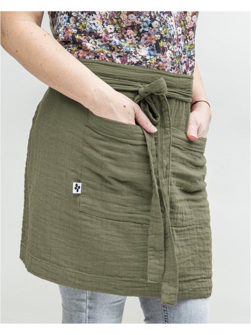 Tablier serveur – gaze de coton unie gaïa - Kiabi