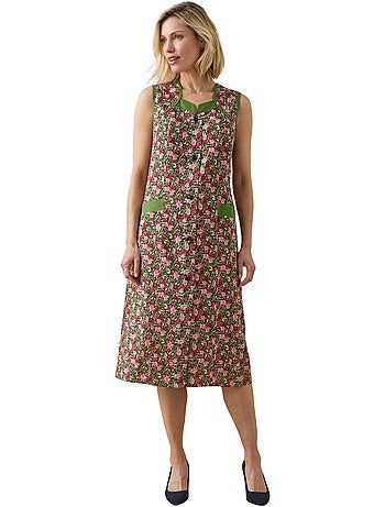 Tablier tout boutonné sans manches femme - DAXON