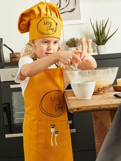 TABLIER+TOQUE ENFANT CHEF CURRY - Kiabi