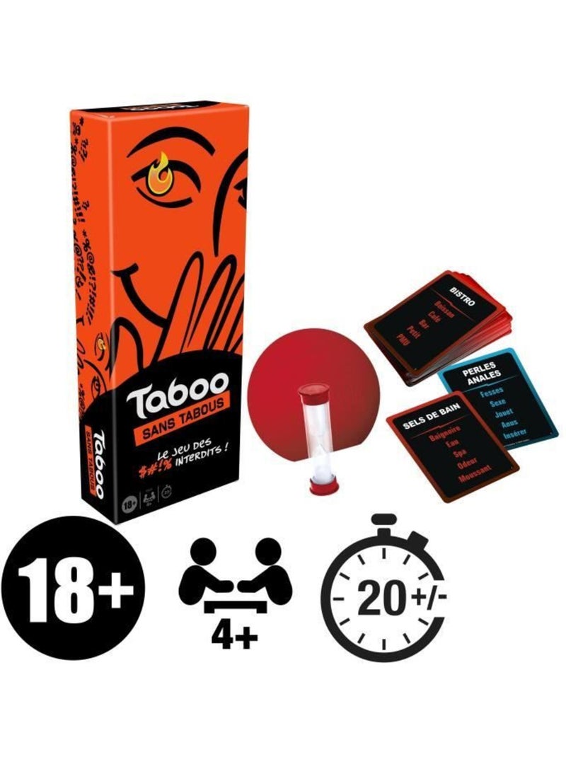 Taboo sans tabous, jeu de société adulte, le jeu des mots interdits, à partir de 18 ans Bleu - Kiabi