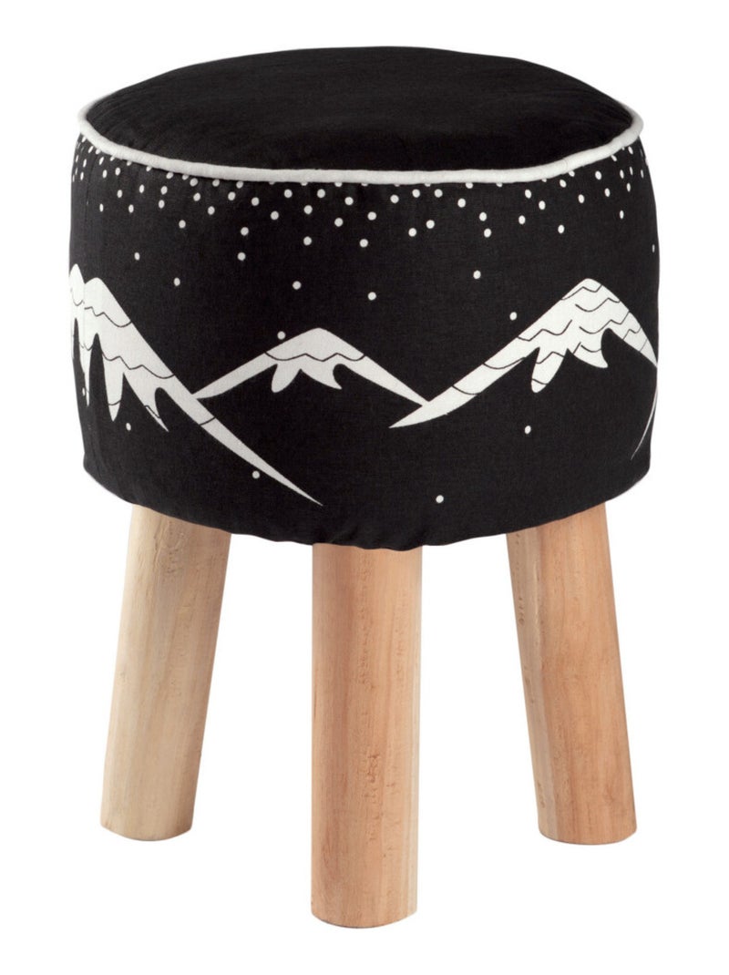 Tabouret Aspen Noir Noir - Kiabi