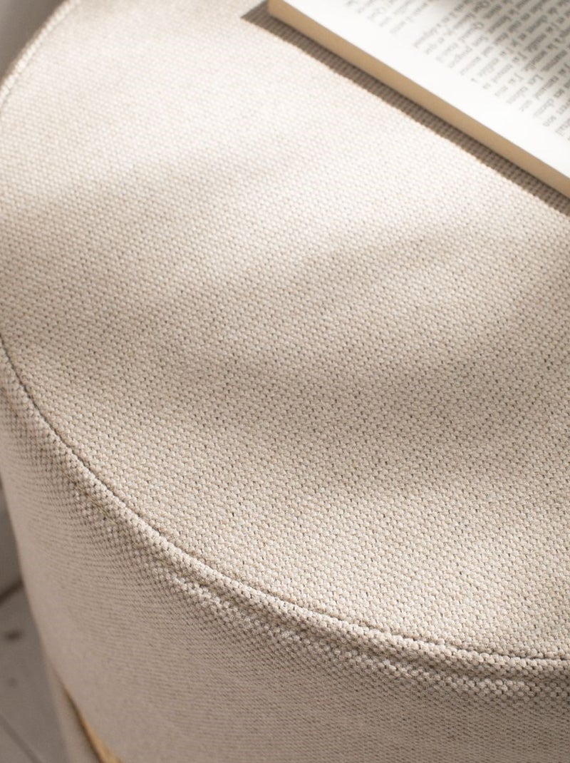 Tabouret cannage PALMA Beige - Kiabi