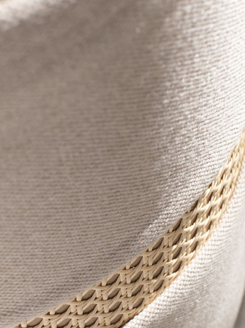 Tabouret cannage PALMA Beige - Kiabi