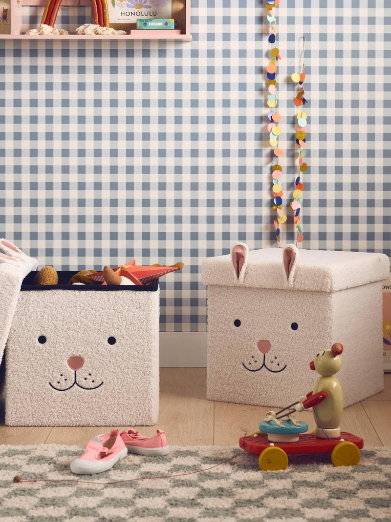 Tabouret-coffre pliant pour enfant bouclette lapin (lot de 2) Nivens Blanc - Kiabi