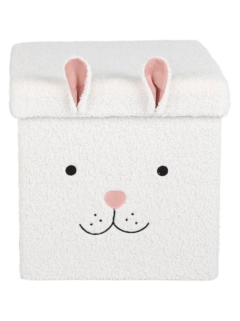 Tabouret-coffre pliant pour enfant bouclette lapin (lot de 2) Nivens Blanc - Kiabi