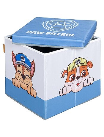 Tabouret cube de rangement en tissu pour chambre d'enfants - 'Roba Paw Patrol'