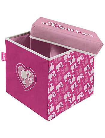 Tabouret de rangement cube - Barbie