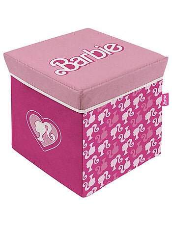 Tabouret de rangement cube - Barbie