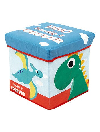 Tabouret de rangement cube - Dinosaures
