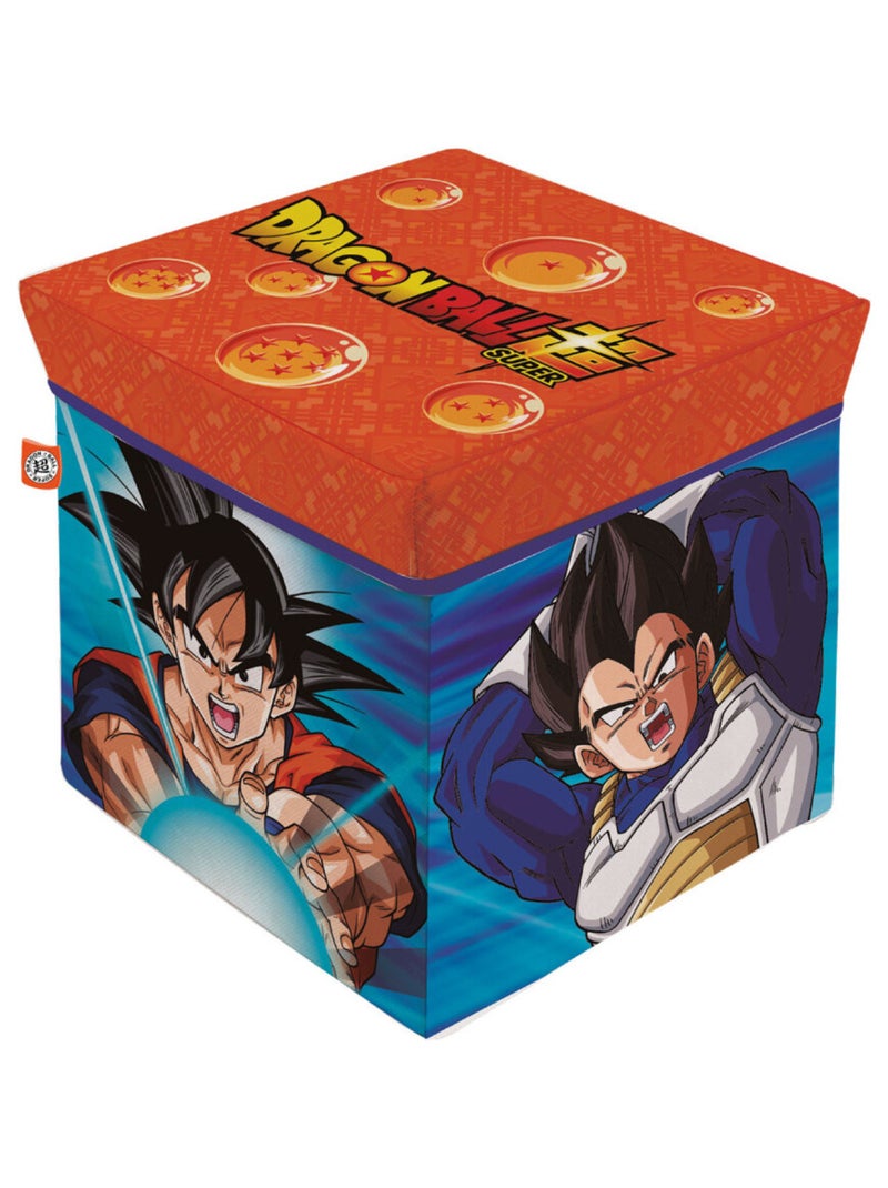 Tabouret de rangement cube - Dragon Ball Z Bleu - Kiabi
