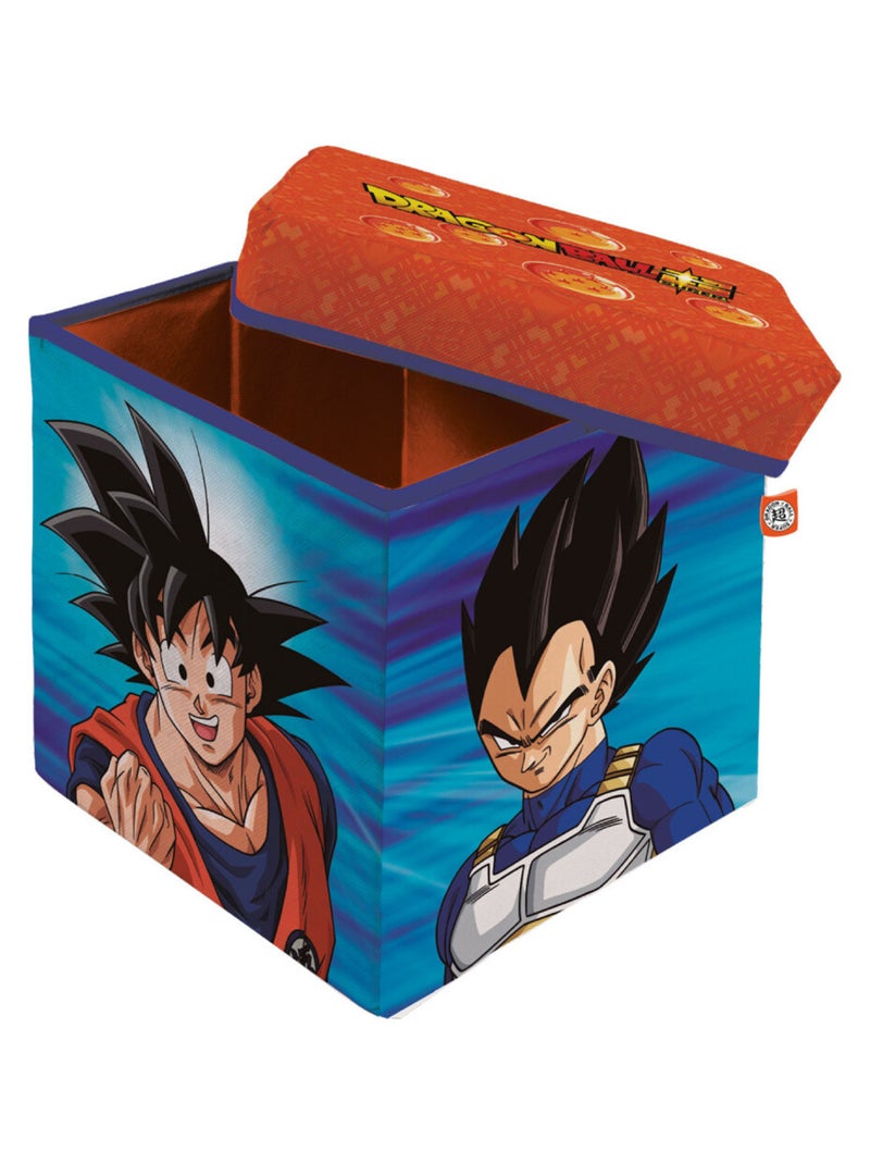 Tabouret de rangement cube - Dragon Ball Z Bleu - Kiabi
