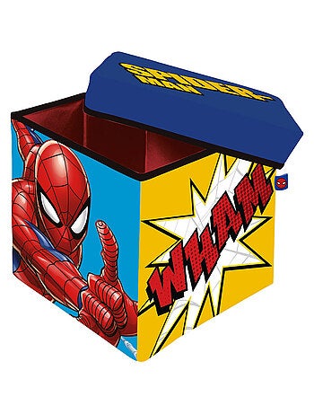 Tabouret de rangement cube - Spiderman