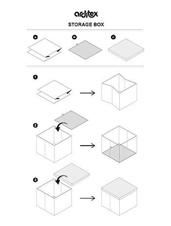Tabouret de rangement cube - Spiderman