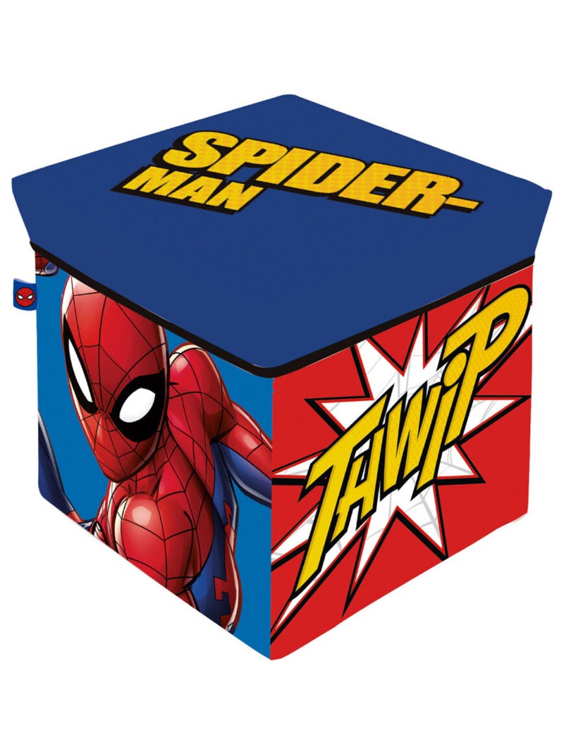 Tabouret de rangement cube - Spiderman Multicolore - Kiabi