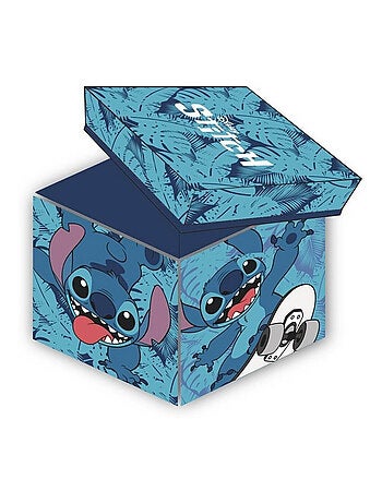 Tabouret de rangement cube - Stitch - 30x30x30cm