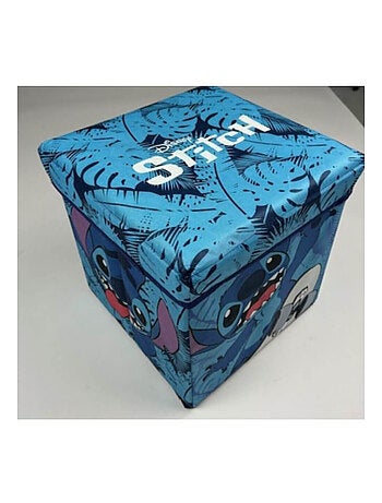Tabouret de rangement cube - Stitch - 30x30x30cm