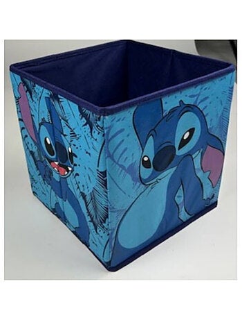 Tabouret de rangement cube - Stitch - 30x30x30cm