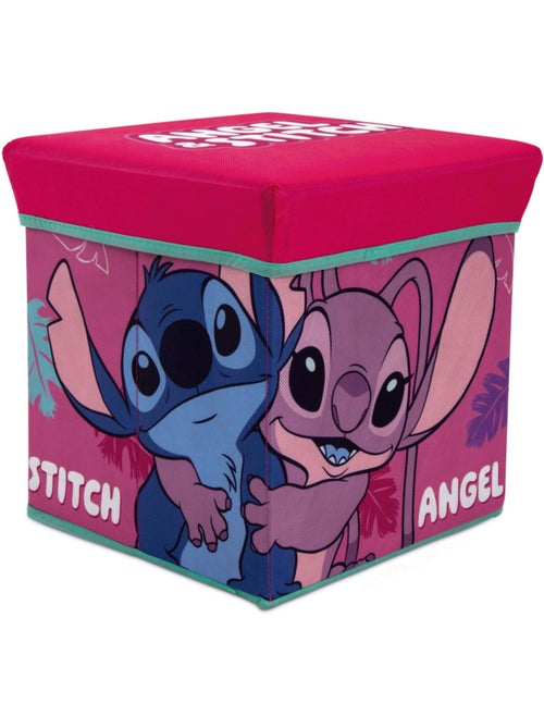 Tabouret de rangement cube - Stitch & Angel - Kiabi