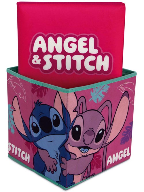 Tabouret de rangement cube - Stitch & Angel - Kiabi