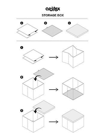 Tabouret de rangement cube - Stitch