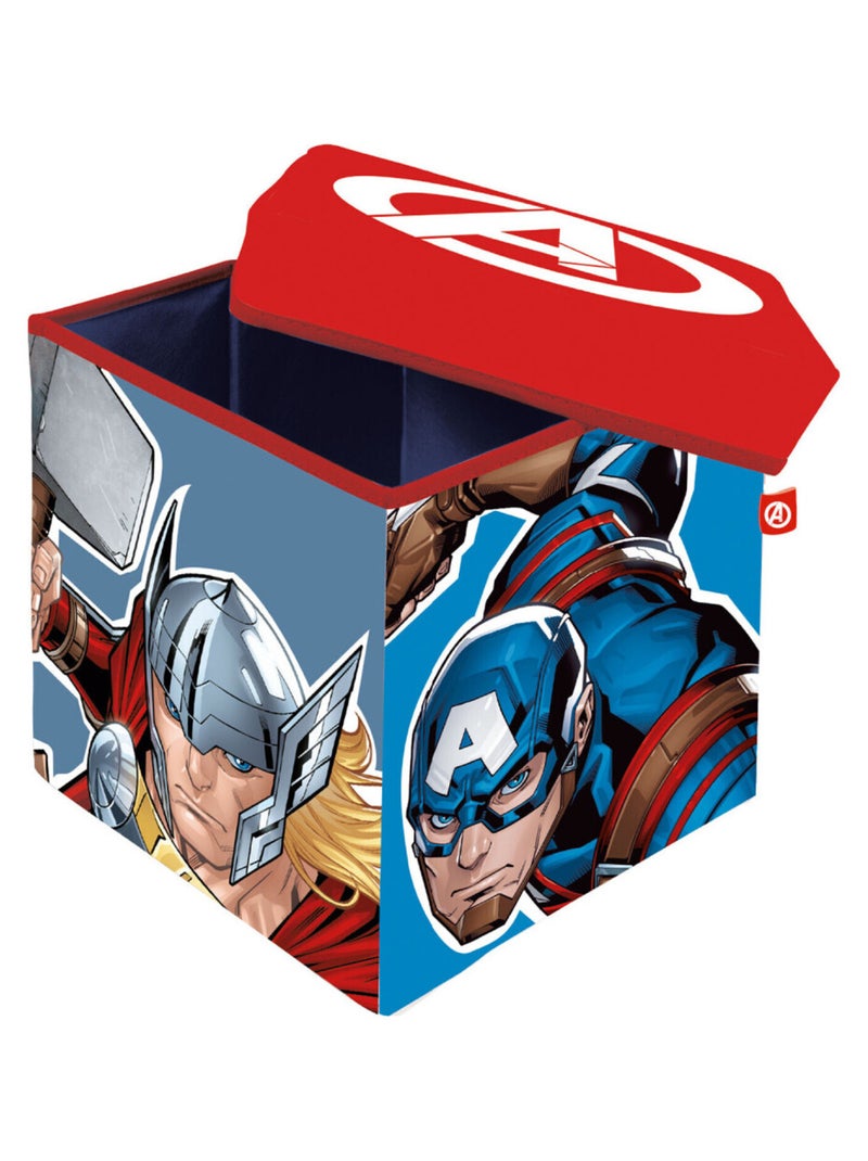 Tabouret de rangement cube- Avengers Multicolore - Kiabi