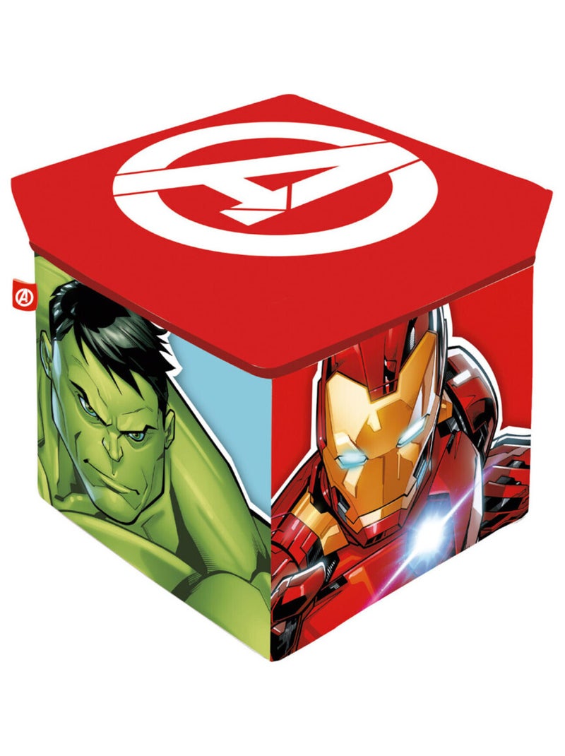 Tabouret de rangement cube- Avengers Multicolore - Kiabi