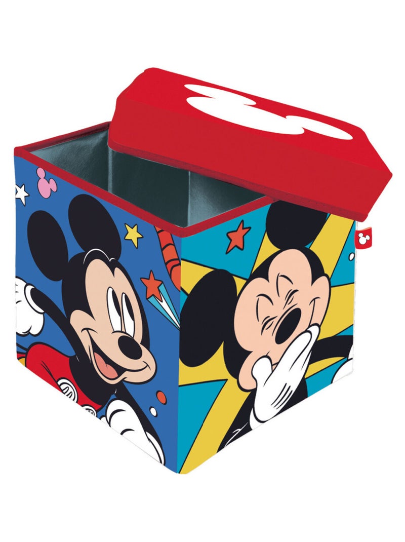 Tabouret de rangement cube- Disney Mickey Multicolore - Kiabi
