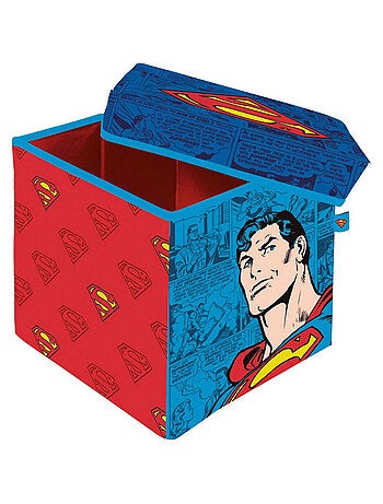 Tabouret de rangement cube- Superman