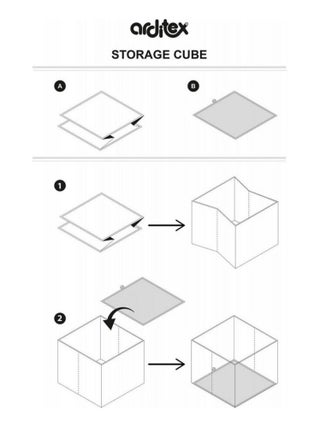 Tabouret de rangement cube- Superman