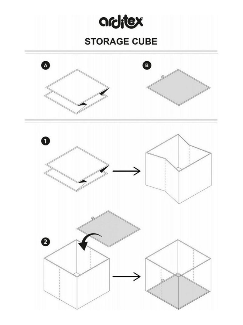 Tabouret de rangement cube- Superman Multicolore - Kiabi