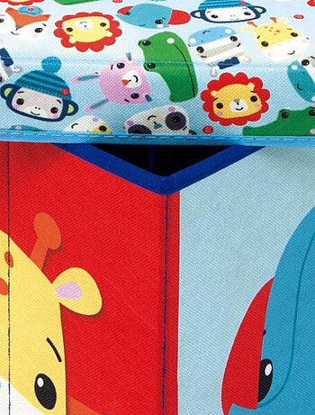 Tabouret de rangement cube Animaux - Happy Day Fisher Price