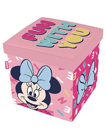 Tabouret de Rangement cube Disney - Minnie