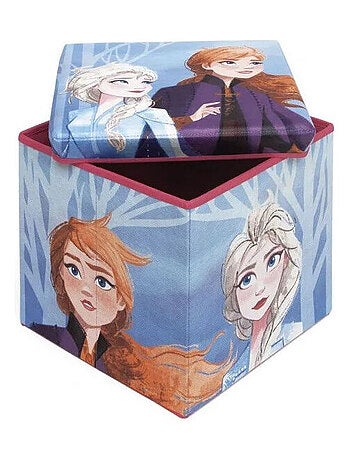 Tabouret de rangement cube La Reine des Neiges