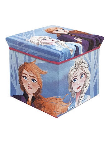 Tabouret de rangement cube La Reine des Neiges