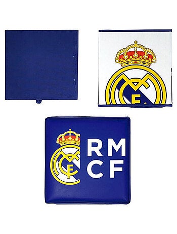 Tabouret de rangement cube Real Madrid CF