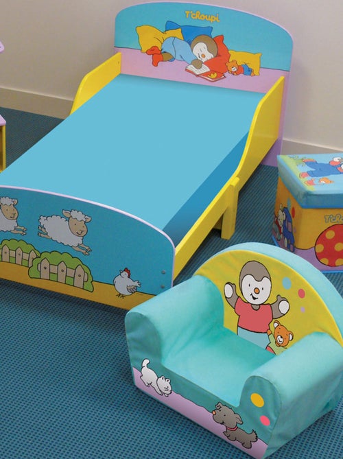 Tabouret de rangement et ardoise T'choupi - Kiabi